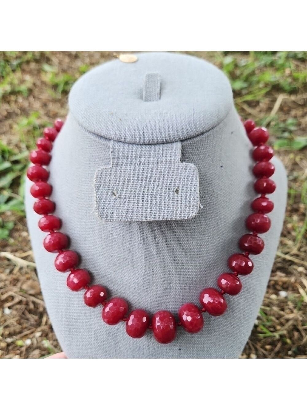 Carroll Dorsey Walker Ruby Statement Necklace And Matching Earrings
